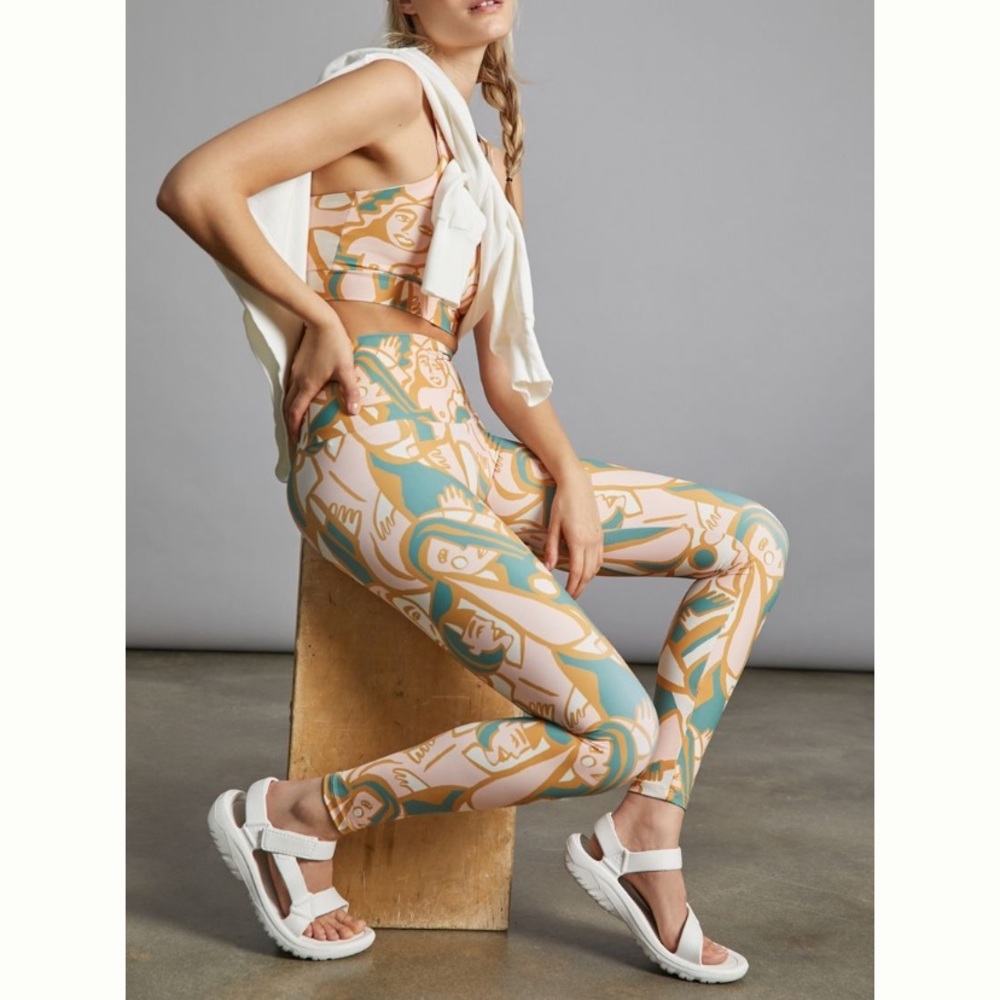 Anthropologie Ani Figures Printed Leggings